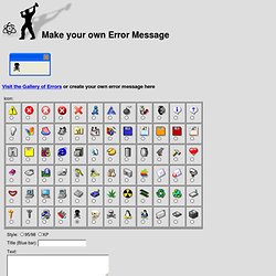 Atom Smasher's Error Message Generator