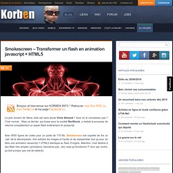 Smokescreen – Transformer un flash en animation javascript + HTM