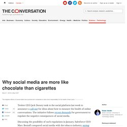 Why social media are more like chocolate than cigarettes