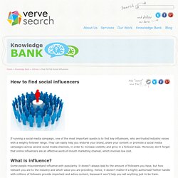 How to find social influencers - VerveSearch