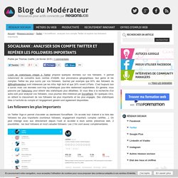 SocialRank : analyser son compte Twitter et repérer les followers importants