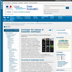 Sociologie des réseaux et humanités numériques — Enseigner avec le numérique