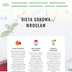 Dieta sokowa Wrocław □ Detoks sokowy □ Catering Dietetyczny