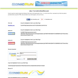 Sonic Run: Internet Search Engine