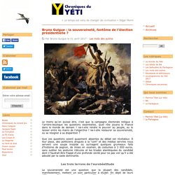 Bruno Guigue : la souveraineté, fantôme de l’élection présidentielle