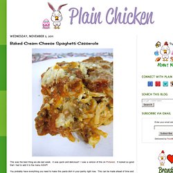 Baked Cream Cheese Spaghetti Casserole