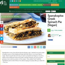 Spanakopita: Greek Spinach Pie [Vegan]