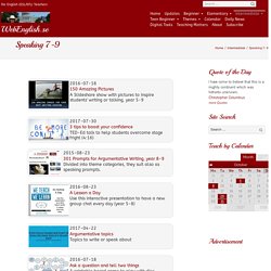 Speaking 7-9 ⋆ WebEnglish.se