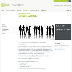 Sprachpartnerschaft: Speak-Dating