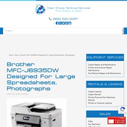 Brother MFC-J6935DW Designed For Large Spreadsheets, Photographs