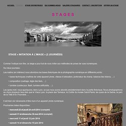 STAGE PHOTO LYON - Stages