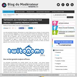 Twitonomy, des statistiques complètes pour Twitter ( + 4 comptes Premium à gagner)