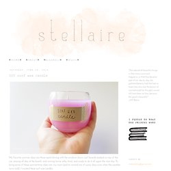 DIY surf wax candle