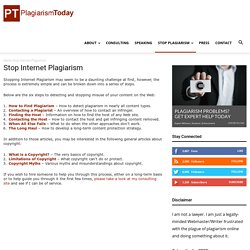 Stop Internet Plagiarism