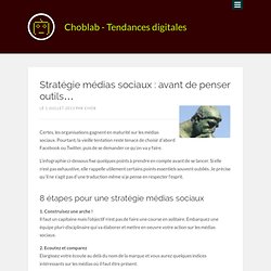 Stratégie médias sociaux : avant de penser outils…