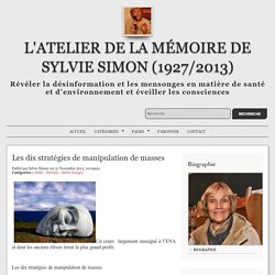 Les dix stratégies de manipulation de masses
