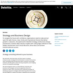 Strategy and Business Design Required to Transform and Grow your Business