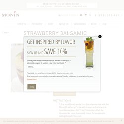 Strawberry Balsamic English Trifle Recipe - Monin