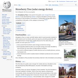 Strawberry Tree (solar energy device)