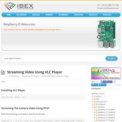 Streaming Video Using VLC Player – Raspberry Pi Projects