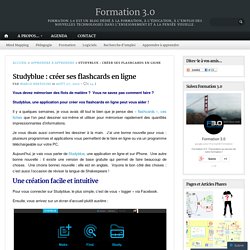 Studyblue : créer ses flashcards en ligne