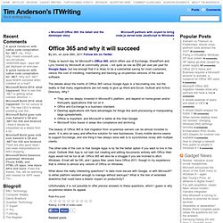 Office 365 and why it will succeed