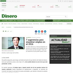 7 sugerencias para encontrar empleo en el 2016