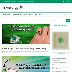 Which Finger is Suitable For Wearing Emerald Ring