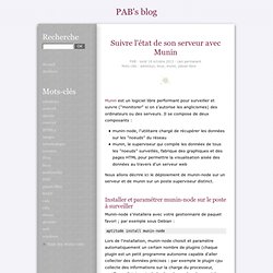 Suivre l'état de son serveur avec Munin - PAB's blog