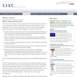 Mirror, mirror - A summary of research findings on body image