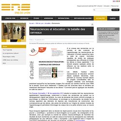 Neurosciences et éducation : la bataille des cerveaux