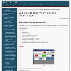 Logiciels de supervision de salle informatique