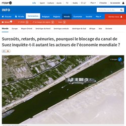 Surcoûts, retards, pénuries, pourquoi le blocage du canal de Suez inquiète-t-il autant les acteurs de l'économie mondiale ?