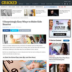 5 Surprisingly Easy Ways to Make Kids Smarter