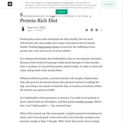 Sustainable High Protein Foods