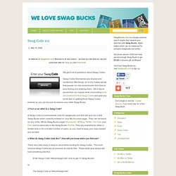 We Love Swag Bucks