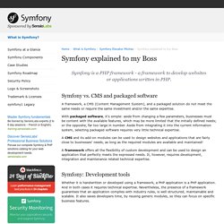Symfony explained to my Boss