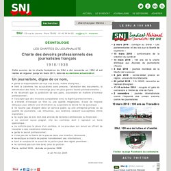 Premier syndicat français de journalistes