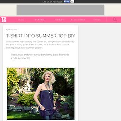 T-SHIRT INTO SUMMER TOP DIY