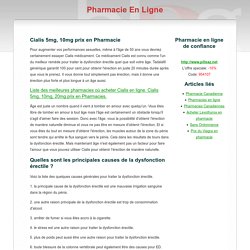 Tadalafil générique