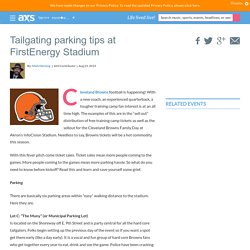 Tailgating parking tips at FirstEnergy Stadium