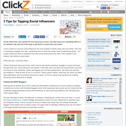 3 Tips for Tapping Social Influencers
