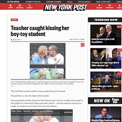 High school teacher photographed kissing one of her students