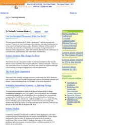 Teaching Material: Curriculum & Lesson Plans