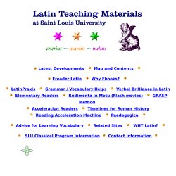 Latin Teaching Materials at Saint-Louis University