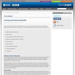Teaching exam-based writing skills