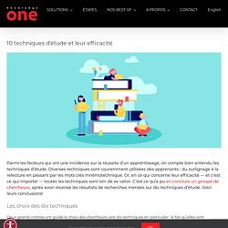 10 techniques d’étude et leur efficacité - KnowledgeOne
