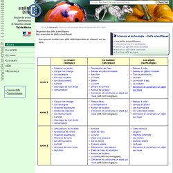 DSDEN du Val-de-Marne- Sciences et technologie - Défis scientifiques