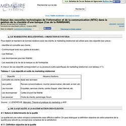 Enjeux des nouvelles technologies de l'information et de la communication (NTIC) dans la gestion de la clientèle d'une banque (Cas de la RAWBANK) - Eric âR-Oneâ MULOJI SHIMUNA