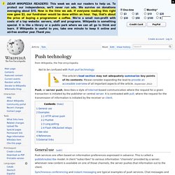 Push technology